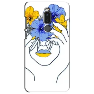 Чехол на Meizu Note 8 Украинский дизайн (Украинка на всю голову)