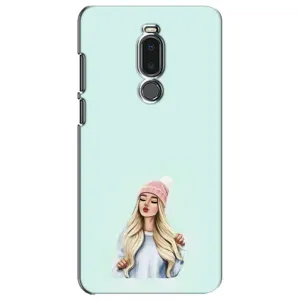 Силиконовый Чехол на Meizu Note 8 с картинкой Стильных Девушек (В шапке)