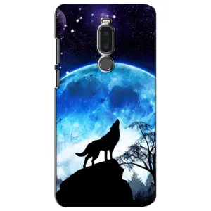 Чехол с Волком на Meizu Note 8 (Воет на луну)