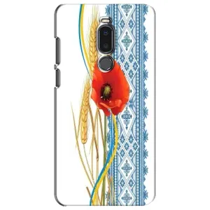 Силиконовый Чехол на Meizu Note 8 с картинкой Вышиванки (Вышиванка с цветком)