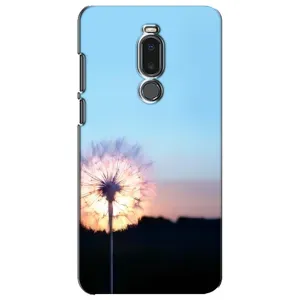 Силиконовый Чехол с одуванчиками на Meizu Note 8 (Закат с одуванчиком)