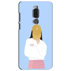 Силиконовый Чехол на Meizu Note 8 с картинкой Стильных Девушек (Желтая кепка)