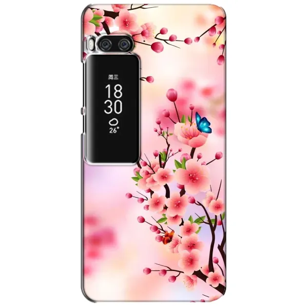 Чехол с рисунком «Бабочки на сакуре» для Meizu Pro 7 Plus Чехол с рисунком «Бабочки на сакуре» для Meizu Pro 7 Plus