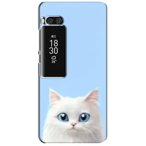 Чехол на тематику: Коты для Meizu Pro 7 Plus (Белый кот)