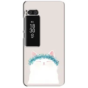 Чехол на тематику: Коты для Meizu Pro 7 Plus (Белый котик)