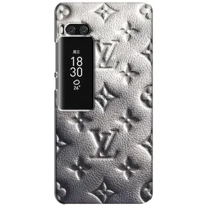 Текстурный Чехол Louis Vuitton для Мейзу Про 7 Плюс (Бежевый ЛВ)