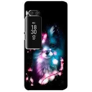 Чехол с Лисичкой для Meizu Pro 7 Plus (Черная Лиса)