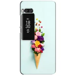 Чехлы с тематикой "ЦВЕТЫ" на Meizu Pro 7 Plus (Цветок-мороженное)
