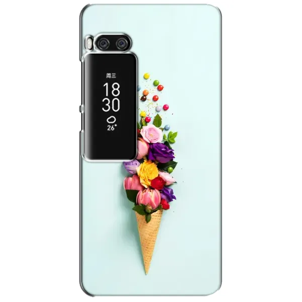 Чехол с рисунком «Цветок-мороженное» для Meizu Pro 7 Plus Чехол с рисунком «Цветок-мороженное» для Meizu Pro 7 Plus