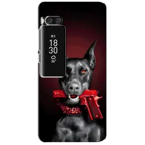 Чехол ДОБЕРМАН для Meizu Pro 7 Plus (Доберман злой)