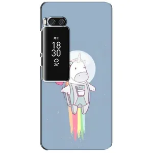Чехол Unicorn на Meizu Pro 7 Plus (Единорог космонавт)