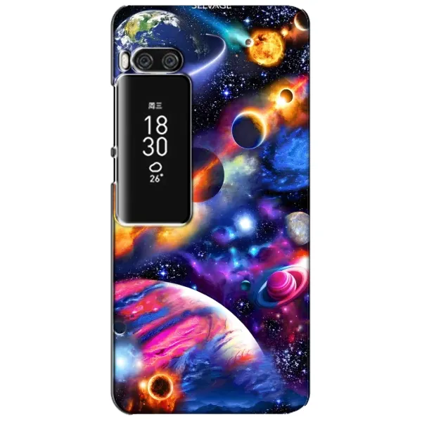 Чехол с рисунком «Космический мир» для Meizu Pro 7 Plus