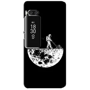Силиконовый Чехол с принтом "Космонавты" на Meizu Pro 7 Plus (Космонавт)