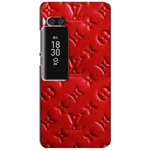 Текстурний Чохол Louis Vuitton для Мейзу Про 7 Плюс (Червоний ЛВ)