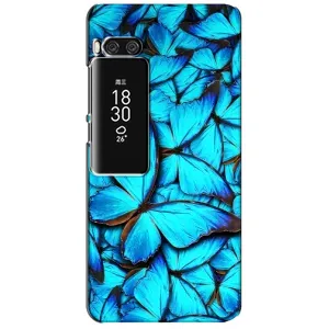 Силиконовый бампер с картинкой животных для Meizu Pro 7 Plus (Крылья бабочек)