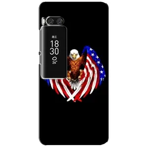 Чохол Прапор USA для Meizu Pro 7 Plus (Крила США)