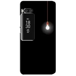 Чехол с картинками на черном фоне для Meizu Pro 7 Plus (Лампочка)