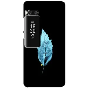Чохол з картинками на чорному фоні для Meizu Pro 7 Plus (Листя)