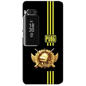 Чохол (TPU) з картинкою "Лого Пабг" на Мейзу Про 7 Плюс (Логотип PUPG)