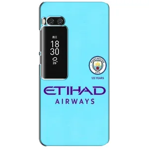 Силиконовые Чехлы принт Футбол на Meizu Pro 7 Plus (Man City)
