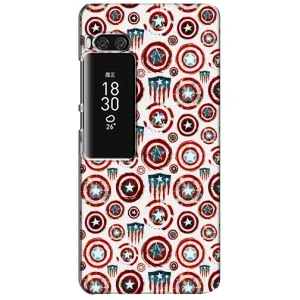Чехол с Щитом Капитана Америки на Meizu Pro 7 Plus (Марвел щиты)