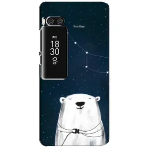 Силиконовый бампер с картинкой животных для Meizu Pro 7 Plus (Медведица)