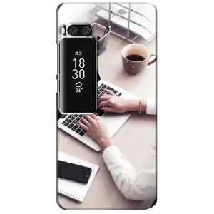 Силиконовый бампер (Работники) на Meizu Pro 7 Plus (Офисный работник)