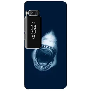 Силиконовый бампер с картинкой животных для Meizu Pro 7 Plus (Пасть Акулы)