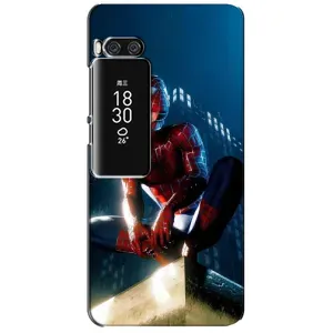 Чехол Супергерой Человека Паука на Meizu Pro 7 Plus (Паук на доме)