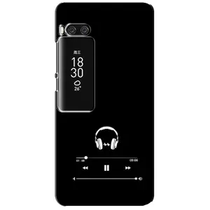 Чехол с картинками на черном фоне для Meizu Pro 7 Plus (Плеер)