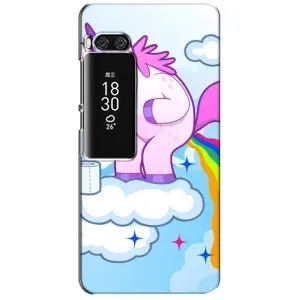 Чехол Unicorn на Meizu Pro 7 Plus (Радуга единорожка)