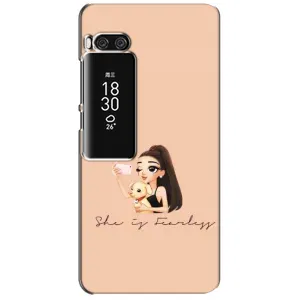 Силіконовый Чохол на Meizu Pro 7 Plus з картинкой Модных девушек (З собакою)