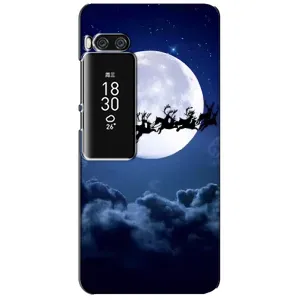 Чохол Санта Клаус для Meizu Pro 7 Plus (Санта - місяць)