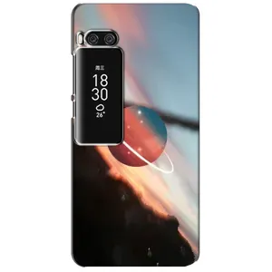 Чехол (ТПУ) с планетами на Meizu Pro 7 Plus (Сатурн)