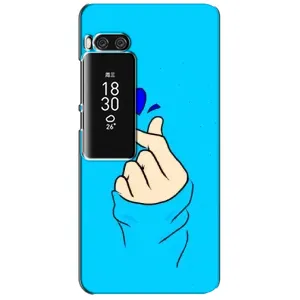 Чохол (Знак сердечка) для Meizu Pro 7 Plus (Сердечко на синоьому)