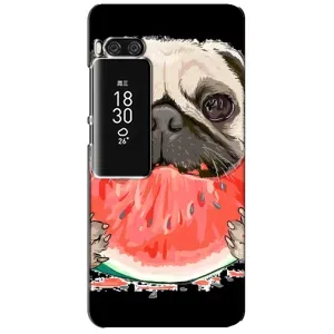 Чехол (ТПУ) Милые собачки для Meizu Pro 7 Plus (Смешной Мопс)