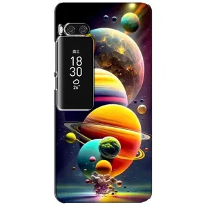Чехол (ТПУ) с планетами на Meizu Pro 7 Plus (Солнечна система)