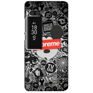 Чохол з Брендами одягу на Мейзу Про 7 Плюс (Supreme Маус)