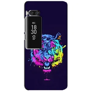 Силиконовый бампер с картинкой животных для Meizu Pro 7 Plus (Тигр-Арт)