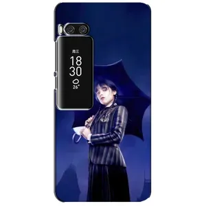 Чохол з картинкою Венсдей на Meizu Pro 7 Plus (Венсдей з парасолькою)