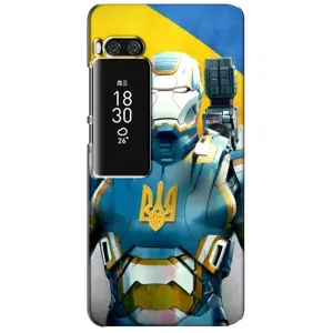 Силиконовый Чехол на Meizu Pro 7 Plus (Я-Украина) (Украинский робокоп)
