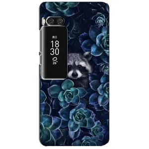 Силиконовый Чехол с Енотами на Meizu Pro 7 Plus (В цветах)