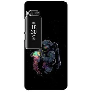 Силиконовый Чехол с принтом "Космонавты" на Meizu Pro 7 Plus (В руках земля)