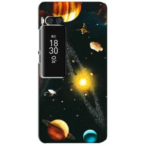 Чехол (ТПУ) с планетами на Meizu Pro 7 Plus (Вид с космоса)