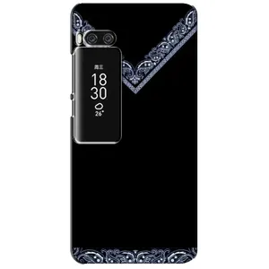 Силиконовый Чехол на Meizu Pro 7 Plus (Воротник вышиванки)