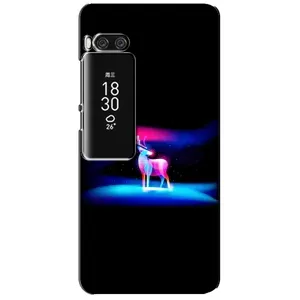Силиконовый бампер с картинкой животных для Meizu Pro 7 Plus (Яркий олень)