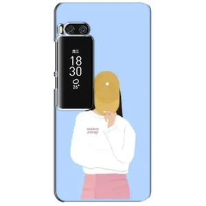Силіконовый Чохол на Meizu Pro 7 Plus з картинкой Модных девушек (Жовта кепка)