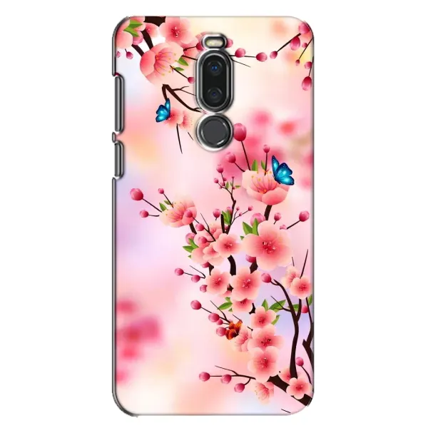 Чехол с рисунком «Бабочки на сакуре» для Meizu X8 Чехол с рисунком «Бабочки на сакуре» для Meizu X8