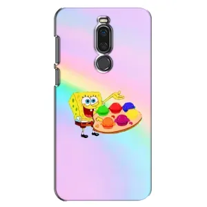 Силиконовый чехол Спанч Боб на Мейзу Х8 (Бургеры)