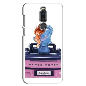 Силіконовый Чохол на Meizu X8 з картинкой Модных девушек (Дівчина на машині)